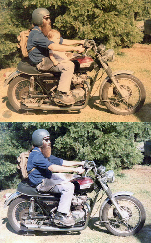 Image editing before and after