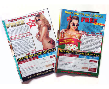 DVD Factory Outlet full page ads