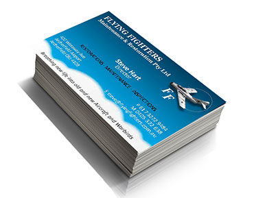 Flying Fighters business cards